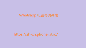 Whatsapp 电话号码列表 